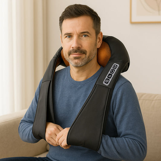 Shiatsu Massagepude med Varme til Nakke, Skulder & Ryg (V2)