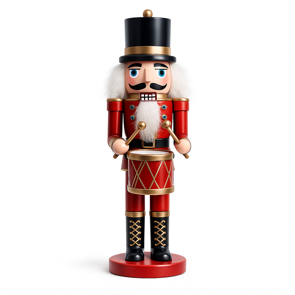 Nøddeknækker figurer i Træ - 24 cm - 4 forskellige figurer -