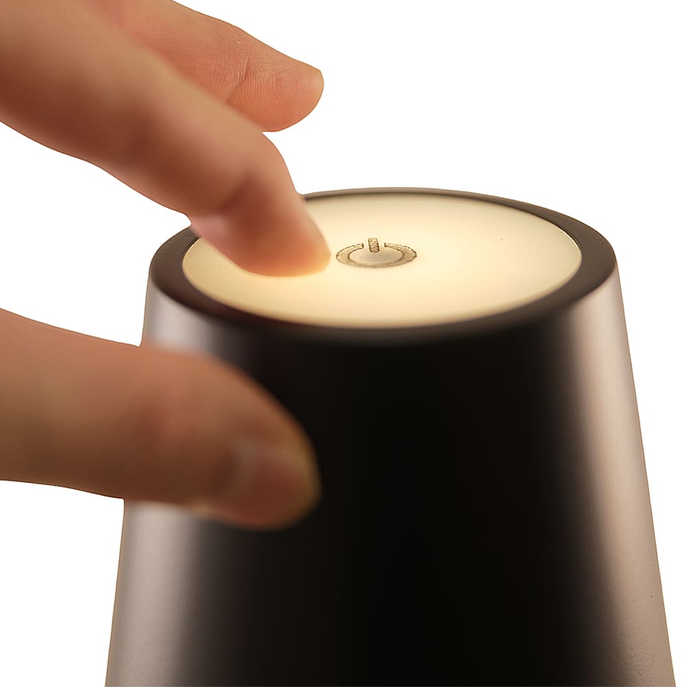 Bordlampe LED m/touch - ledningsfri - mange farver