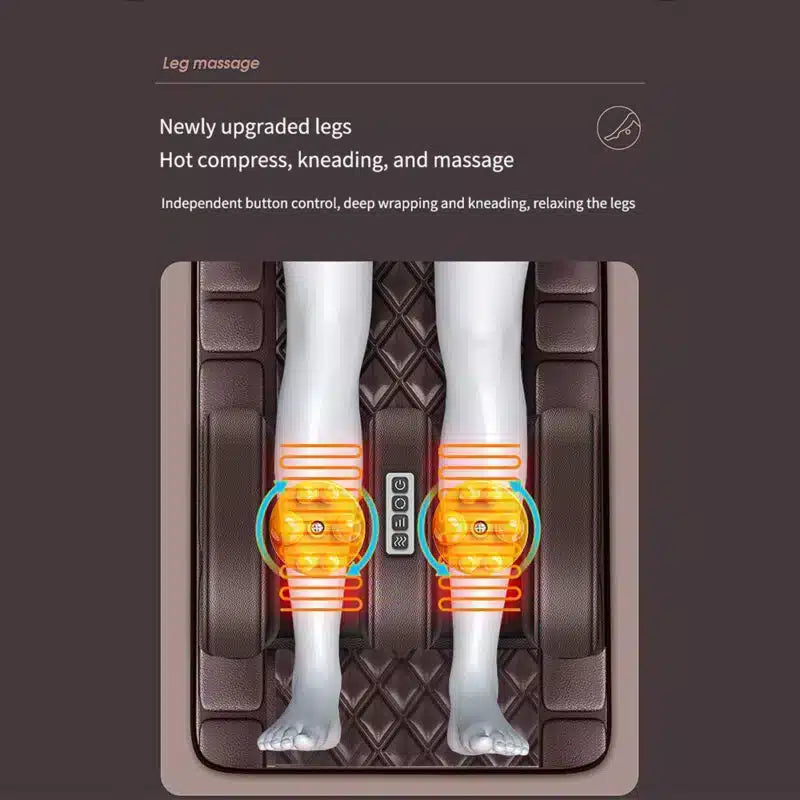 Elektrisk Massagemåtte m/10 Zoner - Total afslapning fra nakke til fødder