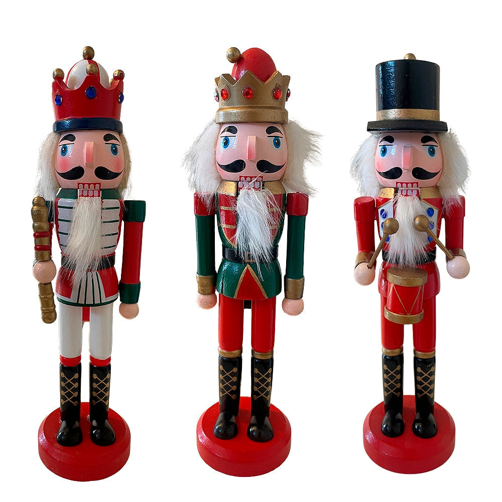 Nøddeknækker figurer i Træ - 24 cm, 1 stk. - vælg mellem 3 figurer -