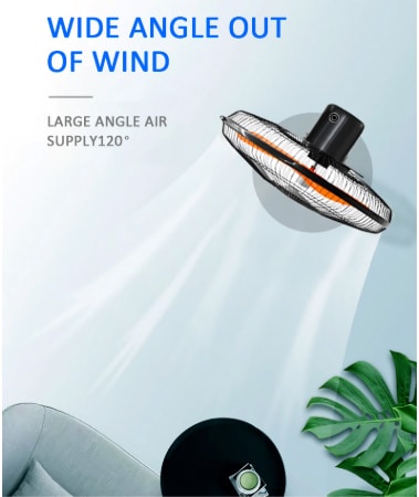 Gulvventilator med fod 16" (40 cm) m/3 hastigheder