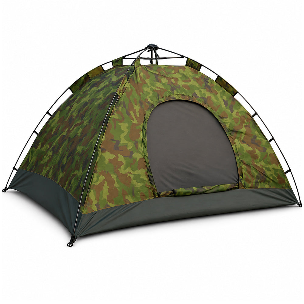Quick-Up Camouflagetelt til 3–8 personer