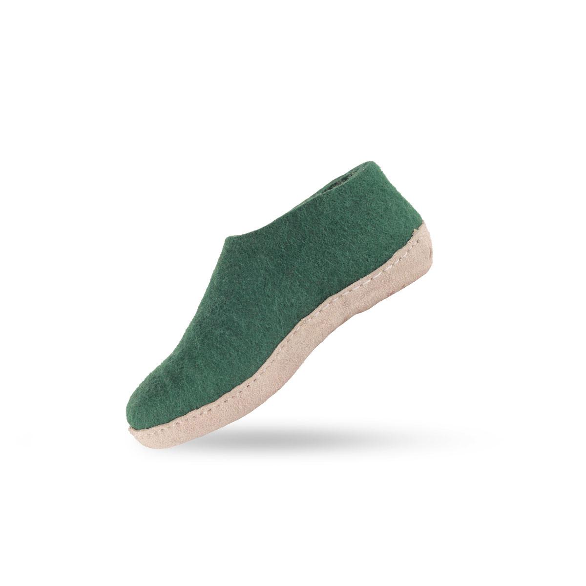 Uldhjemmesko Børn (100% ren uld) m/sål i skind - Dansk Design fra SHUS