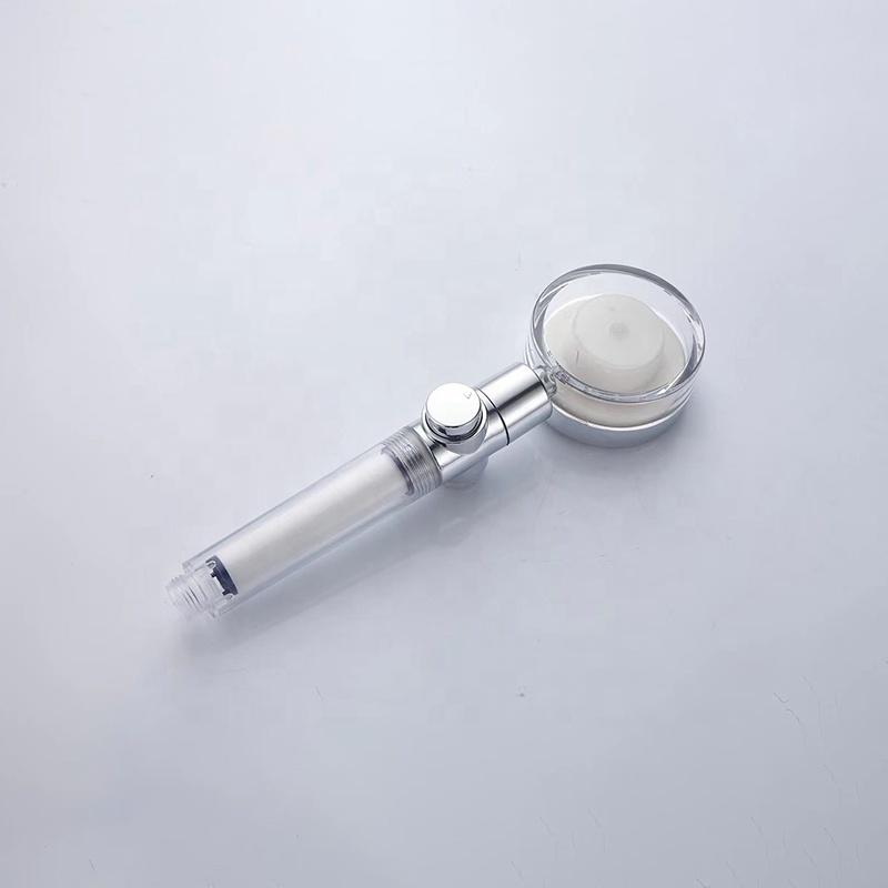 Vandbesparende bruse hoved med temperaturkontrol i farverig LED lys