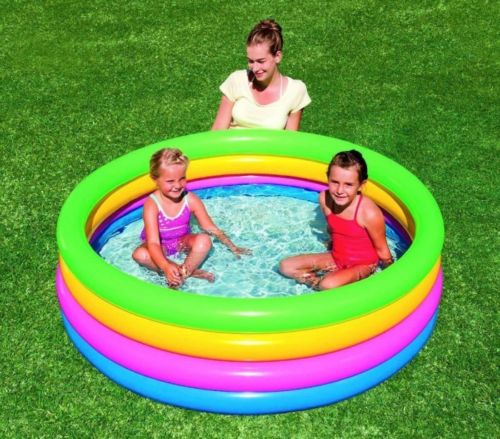 Badebassin Regnbue 4-ringe fra Bestway