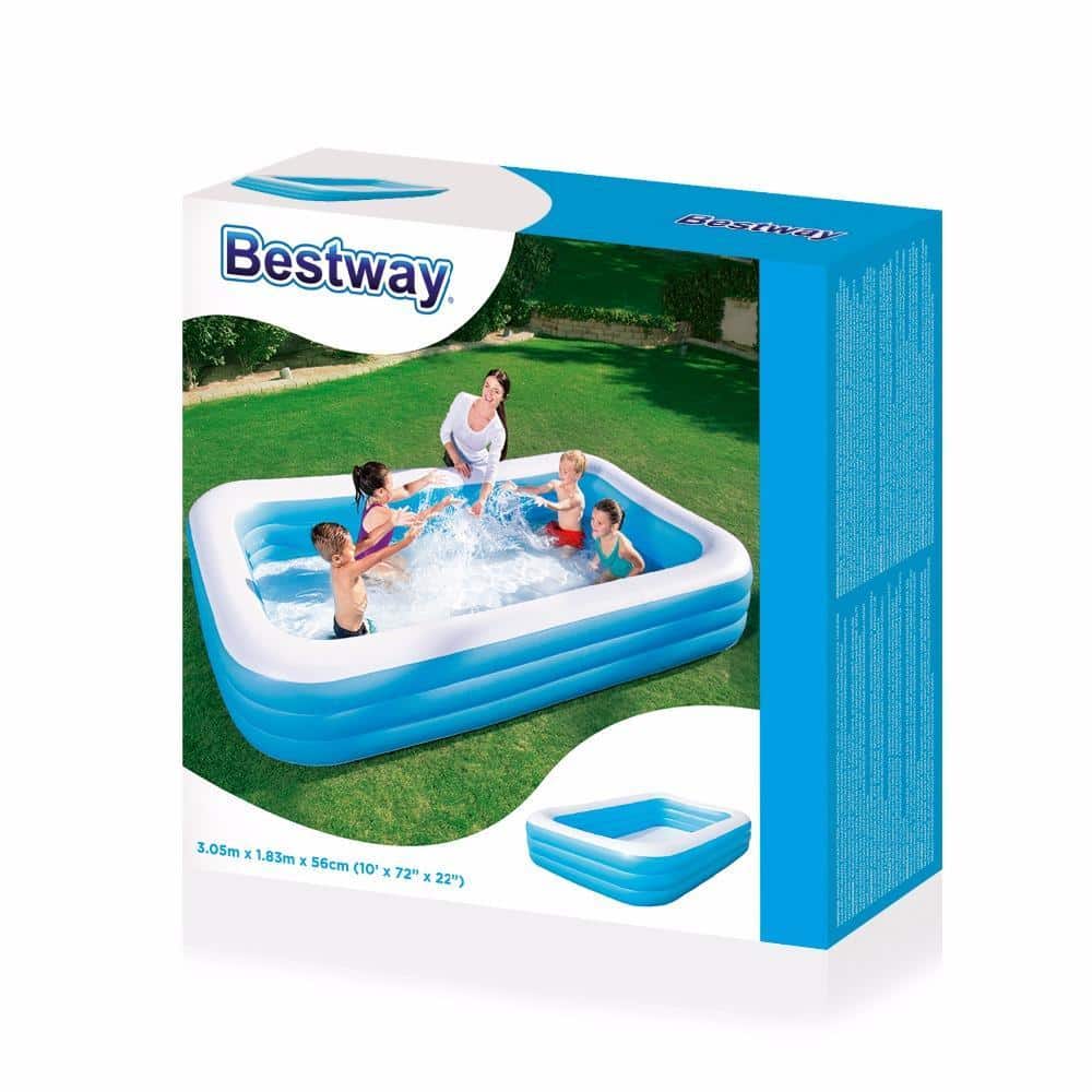 Oppustelig Rektangulær Pool Bestway 1161L - 305 x 183 x 56 cm