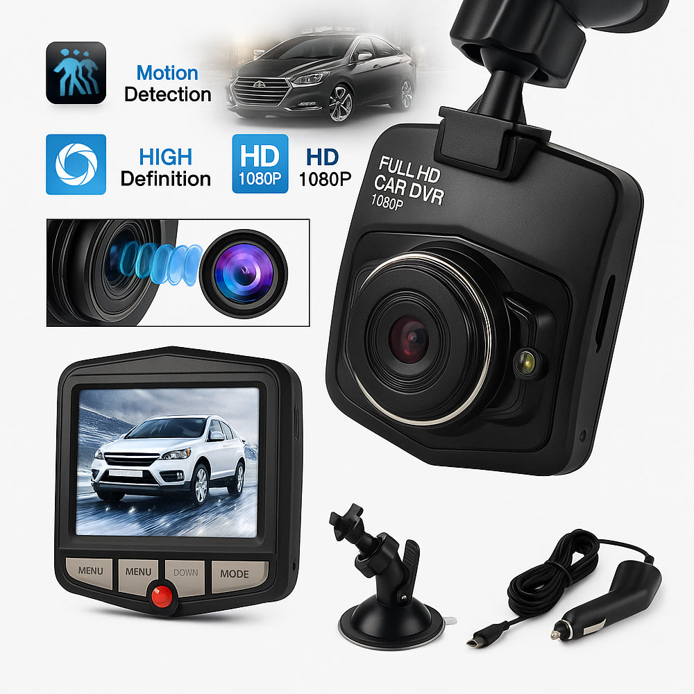 Bilkamera/Dashcam 2,4" skærm (Full HD 1080)