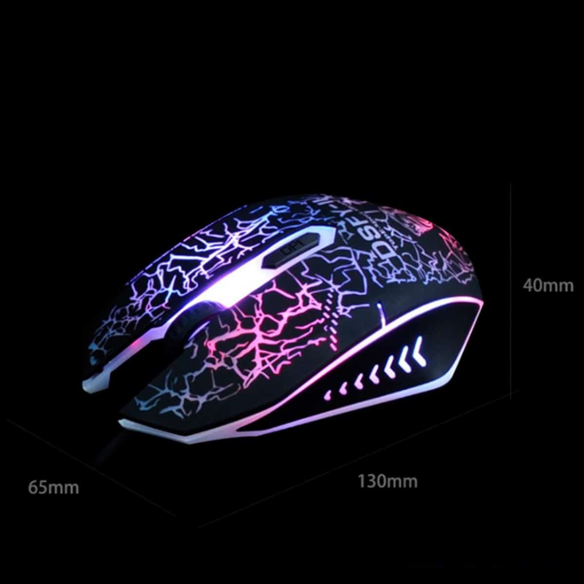 Gaming tastatur & mus med backlight LED