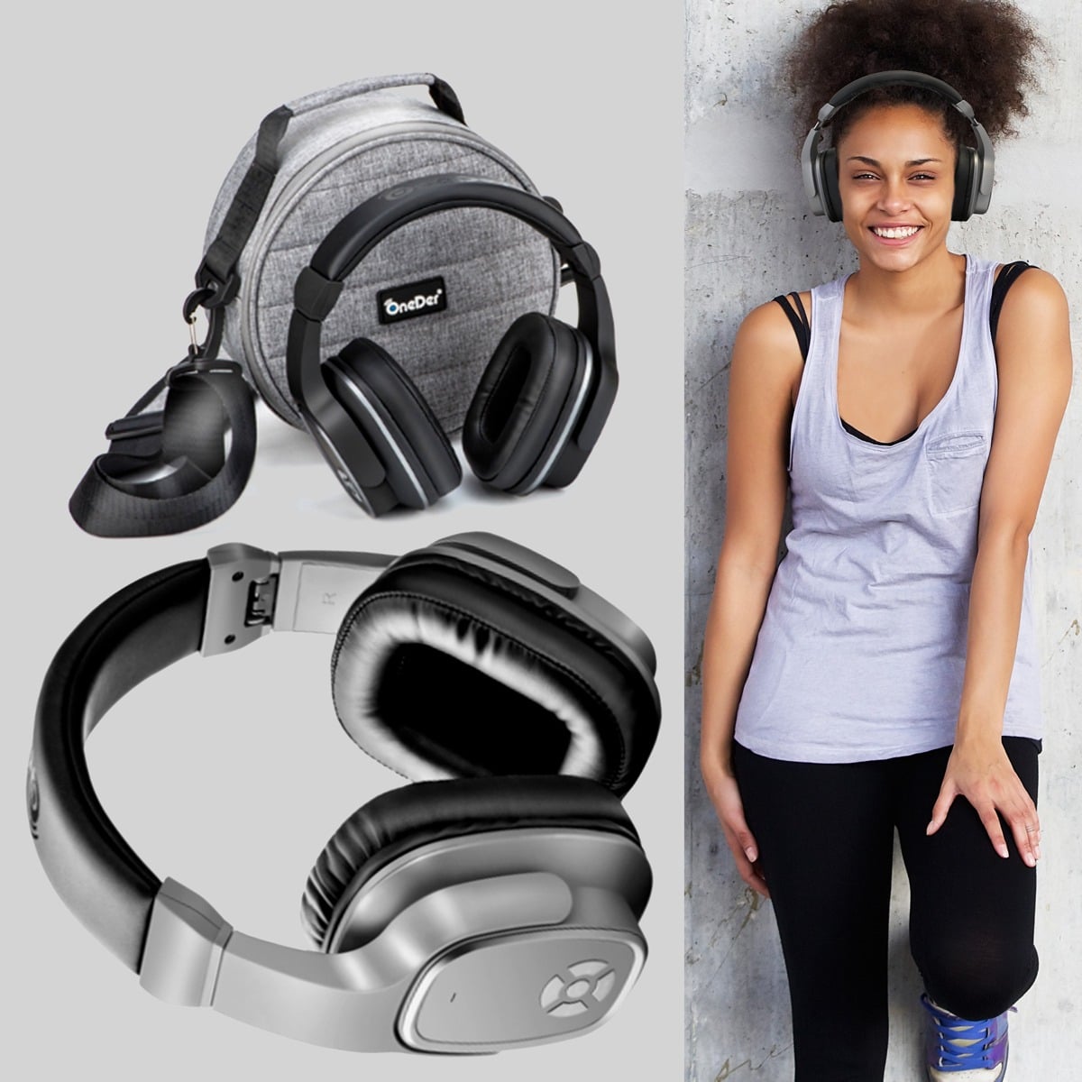 Bluetooth Høretelefoner OneDer S2 OneDer Trådløs Headset (vand-resistente)