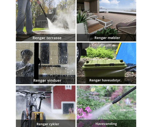 Højtryksrenser transportabel - 24 bar m/batteri inkl. oplader og fin kuffert