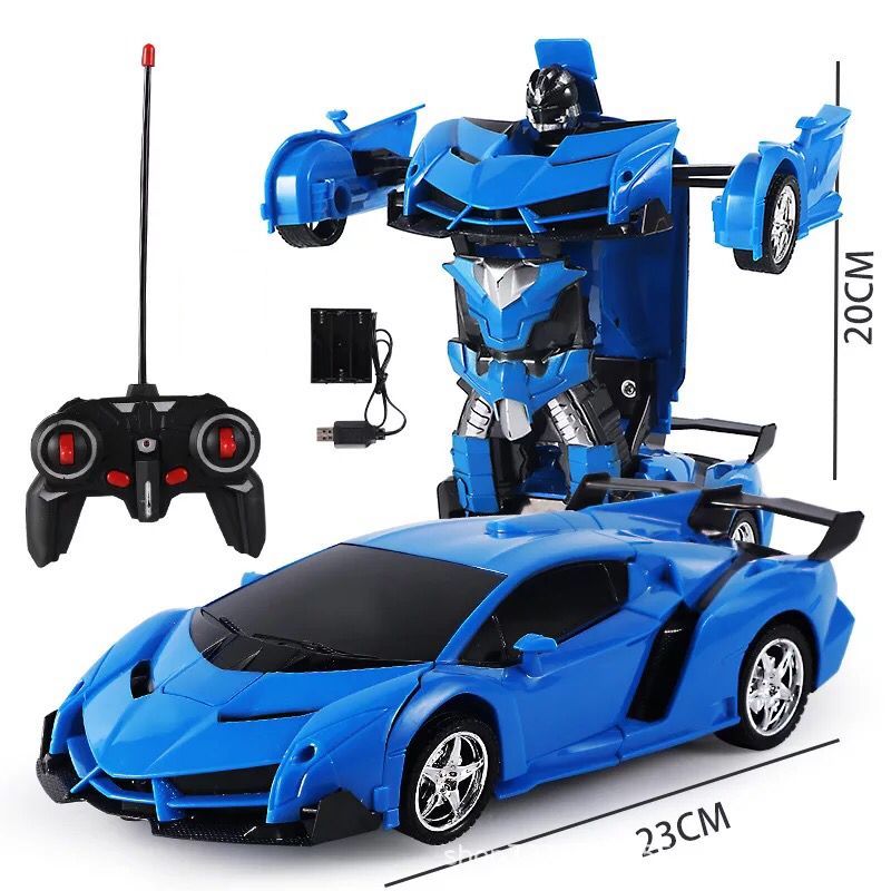 Fjernstyret Transformer Bil med lyd- og lyseffekter