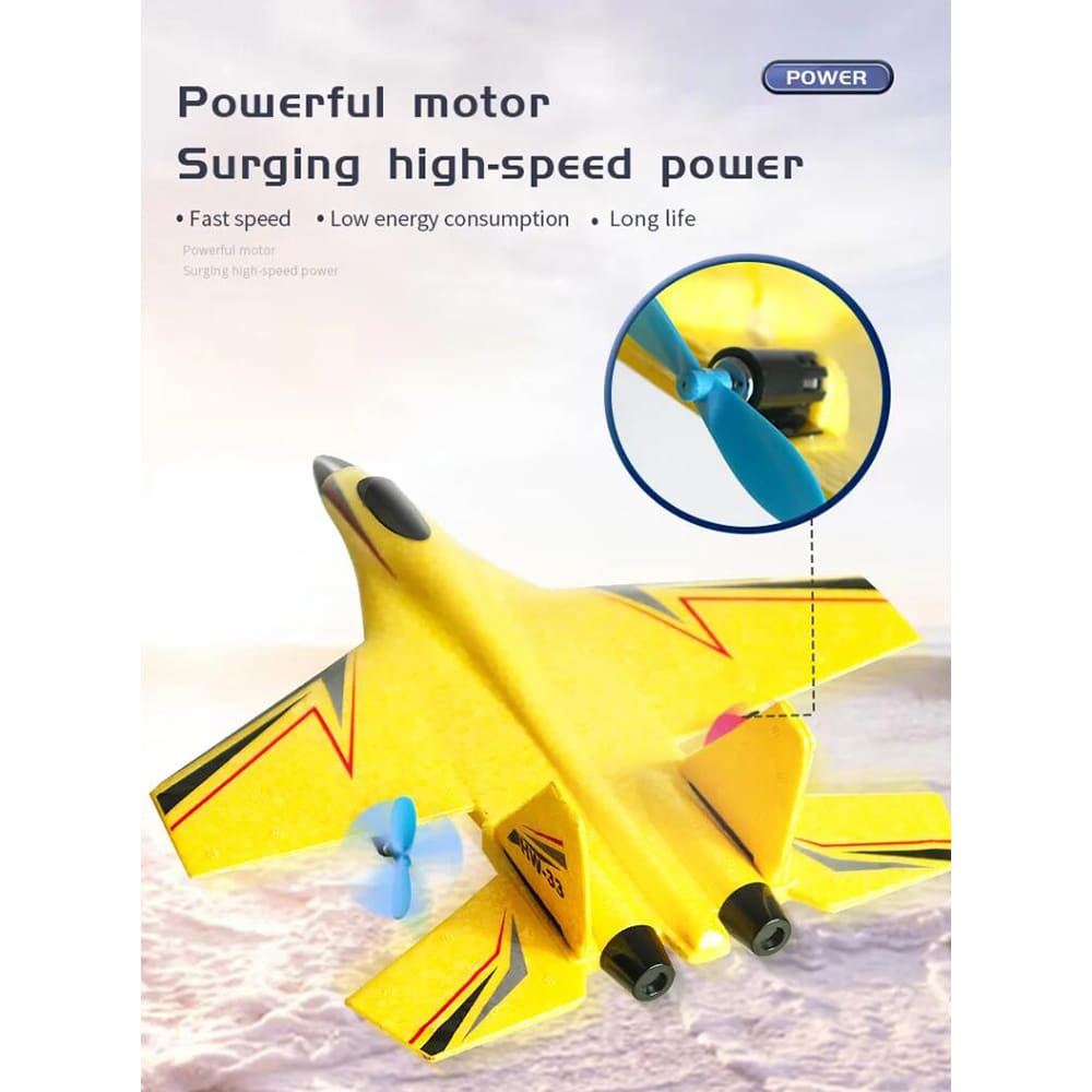 Fjernstyret Drone/Fly med Gyroskop - Model HW33 - Blå eller Rød -