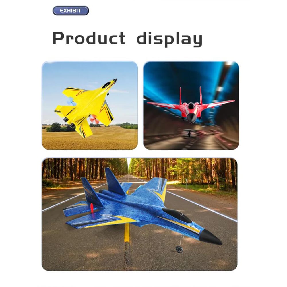 Fjernstyret Drone/Fly med Gyroskop - Model HW33 - Blå eller Rød -