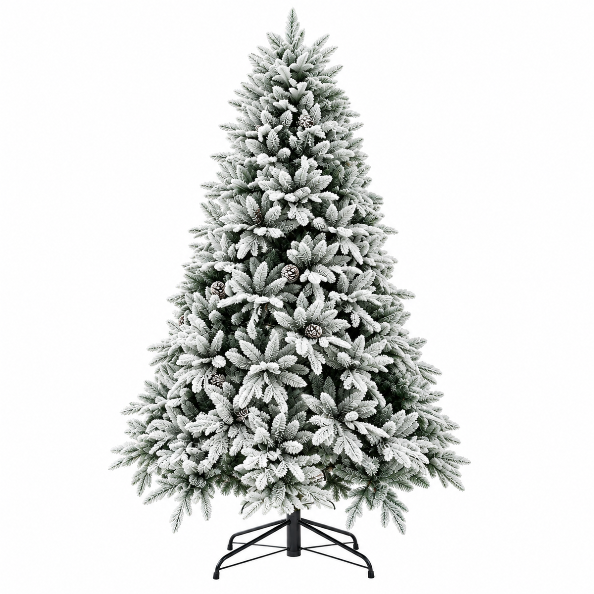 Nordic Snow Juletræ – Sneklædt med Kogler – 150, 180 & 210 cm