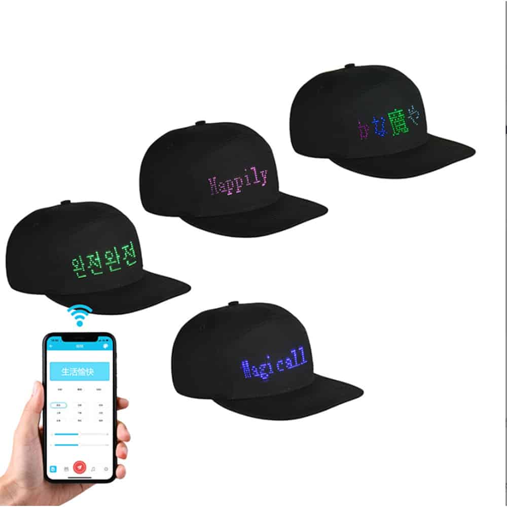 Kasket med LED-display - Bluetooth -