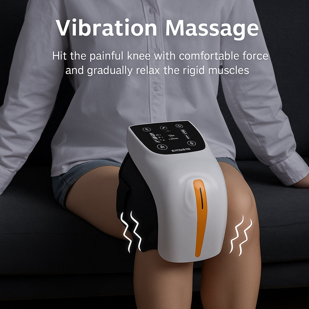Knæ Massager + infrarød lindring -Digital Skærm-