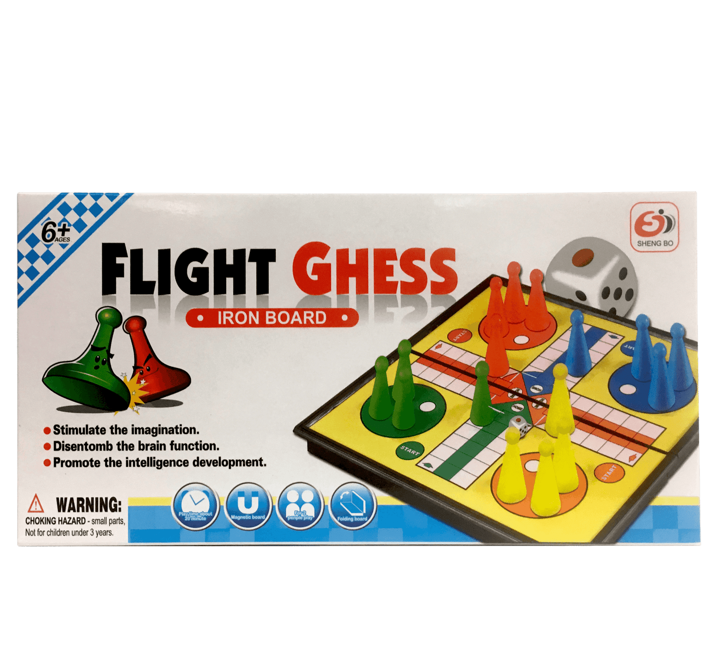 Ludo Rejsespil - med magnet brikker