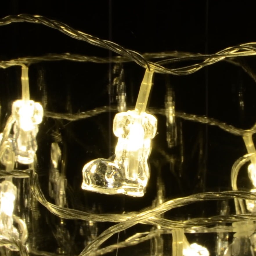 LED-lyskæde m/Nissestøvler (4 meter)