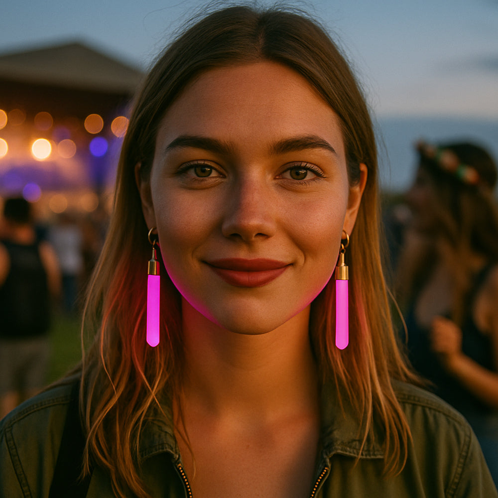 Glow-in-the-dark øreringe – Skru op for lyset og festen!
