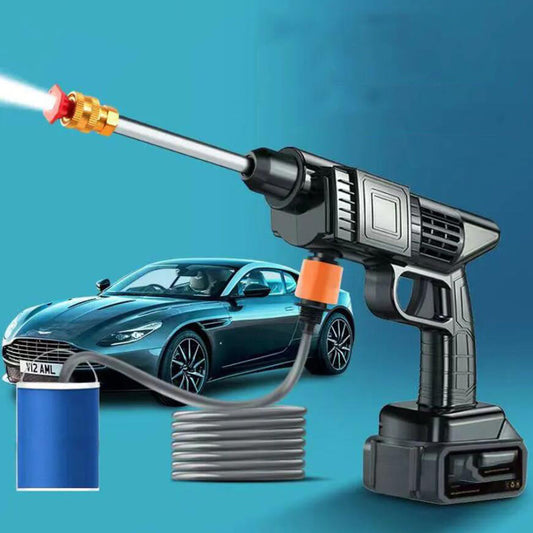 Højtryksrenser transportabel 26 bar/377 PSI – m/batteri 260W inkl. oplader og kuffert