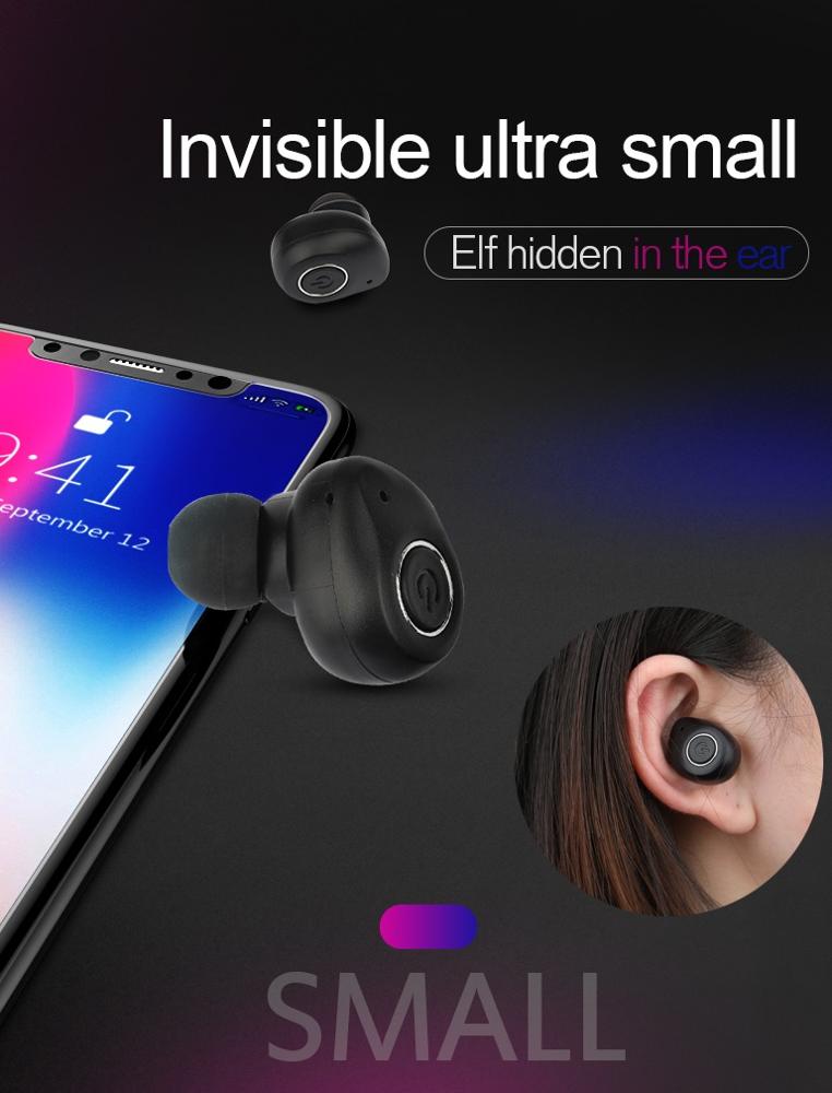 Trådløse in-ear Høretelefoner Bluetooth Shocking Bass