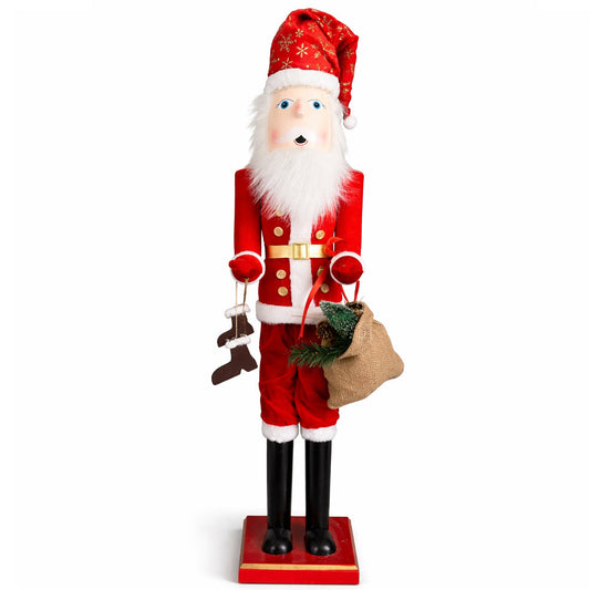 Nøddeknækker figurer i Træ - 90 cm - 2 forskellige figurer -