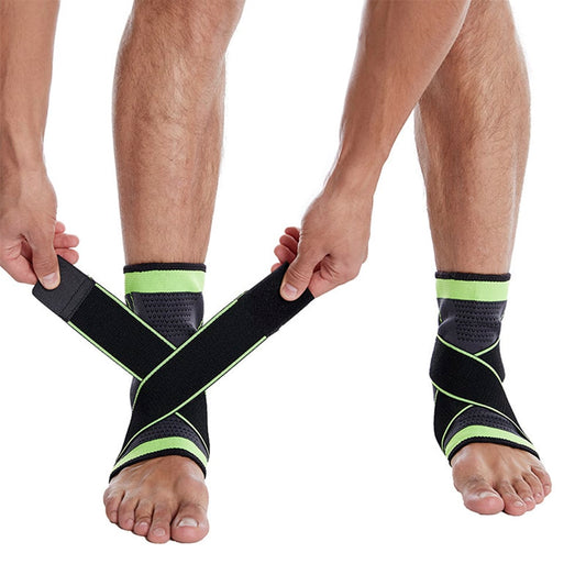 Ankelbandage med Kompressionsrem og Beskytter