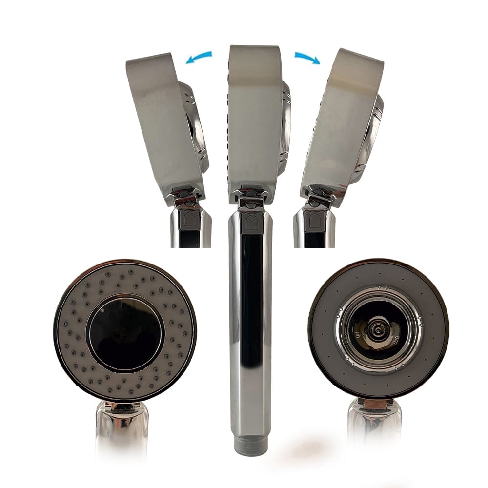 Dobbeltsidet Brusehoved - m/shampoo dispenser
