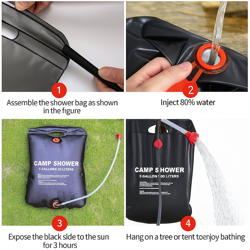 Camp Shower - solbruser 20L