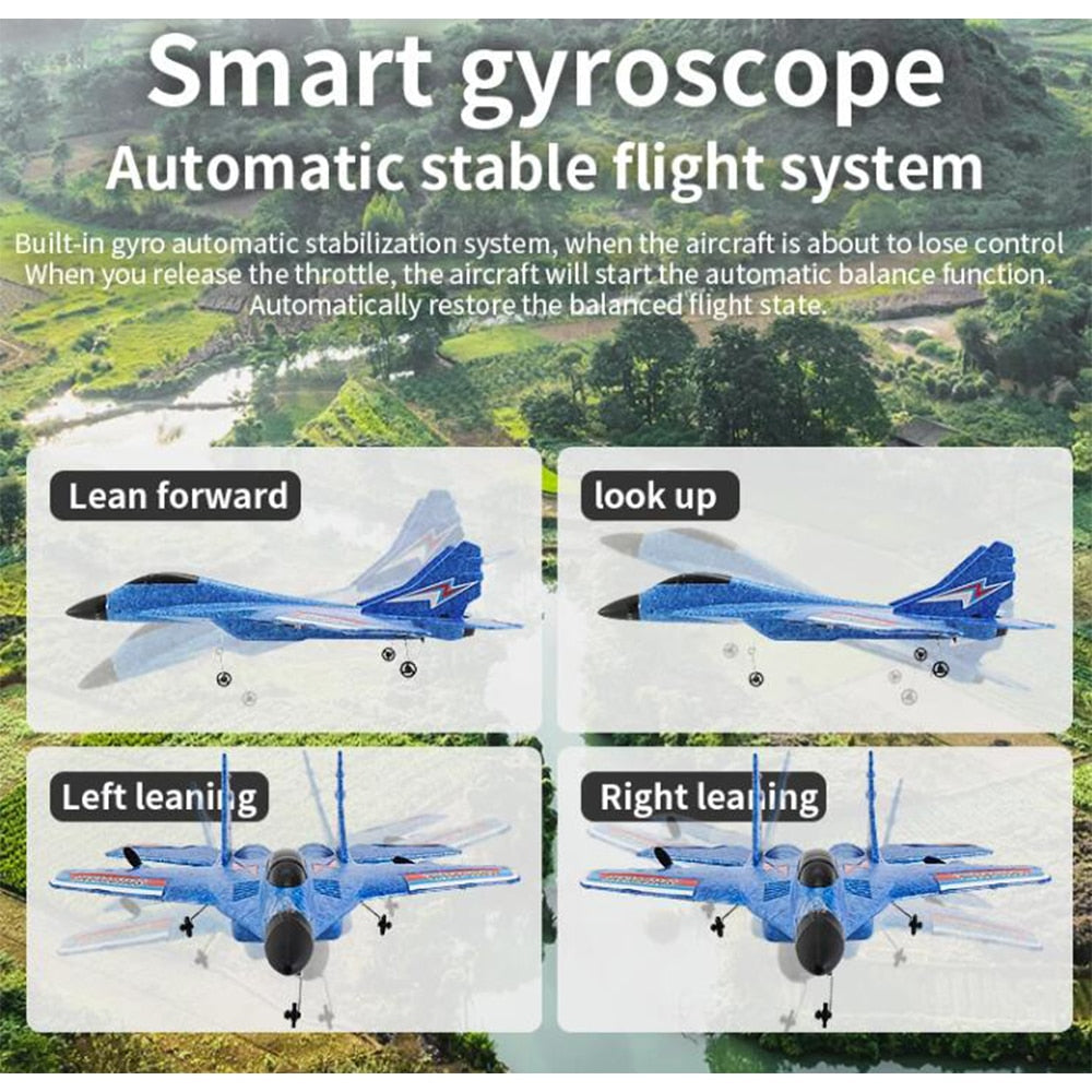 Fjernstyret Drone/Fly med Gyroskop - Model MI 29 - Blå eller Rød -