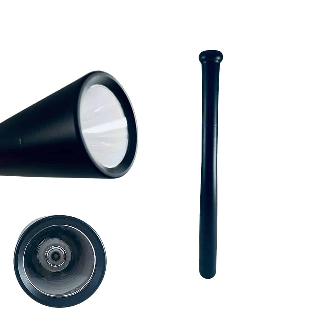Kraftig lommelygte 1.000 Lumen - Aluminiumslegering - baseball design -