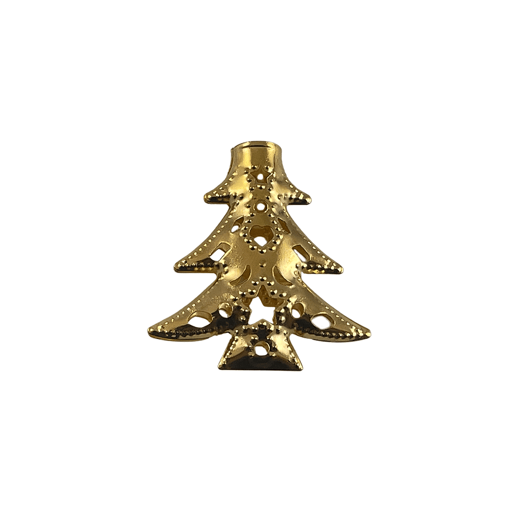LED Lyskæde m/Guld Juletræer (3 meter)