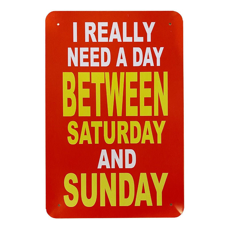 Metalskilt - I Really