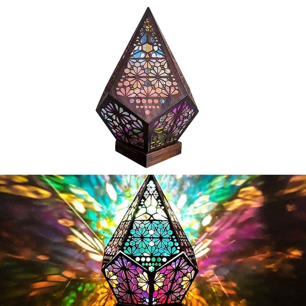 Bohemian Stjerneprojektor (Farverig LED lampe)