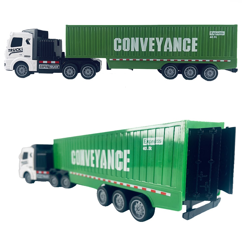 Fjernstyret Lastbil med trailer 1:48 - model "Fuel-Tank" eller "Conveyance" -