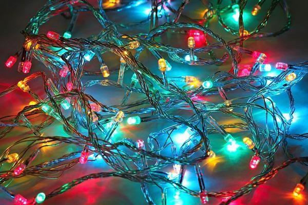 LED-lyskæde solcelle drevet m/100 LED (flere farver) - 9 meter