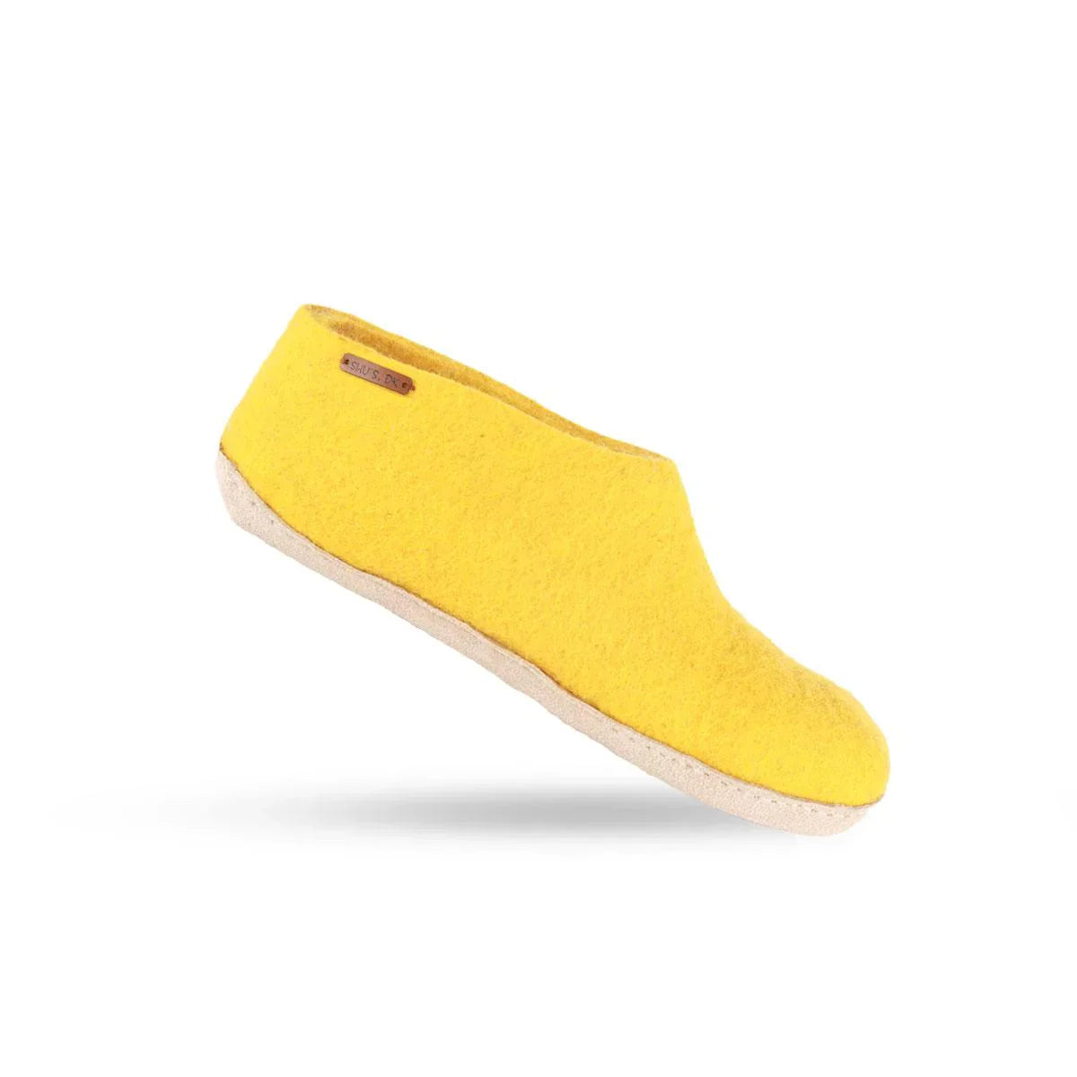 Uldhjemmesko (100% ren uld) m/sål i skind - Dansk Design fra SHUS