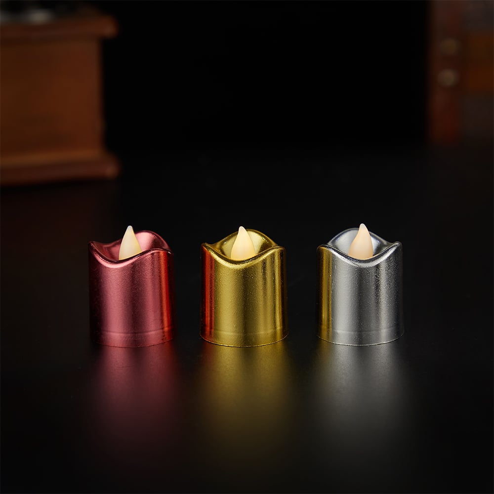 LED lys i plastik - 6 stk. sampak - Ø3,7 x 4,5 cm