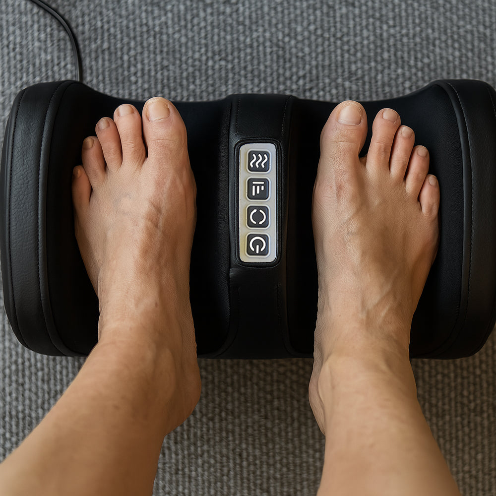 Elektrisk Massagemåtte (sort) m/10 Zoner - Total afslapning fra nakke til fødder