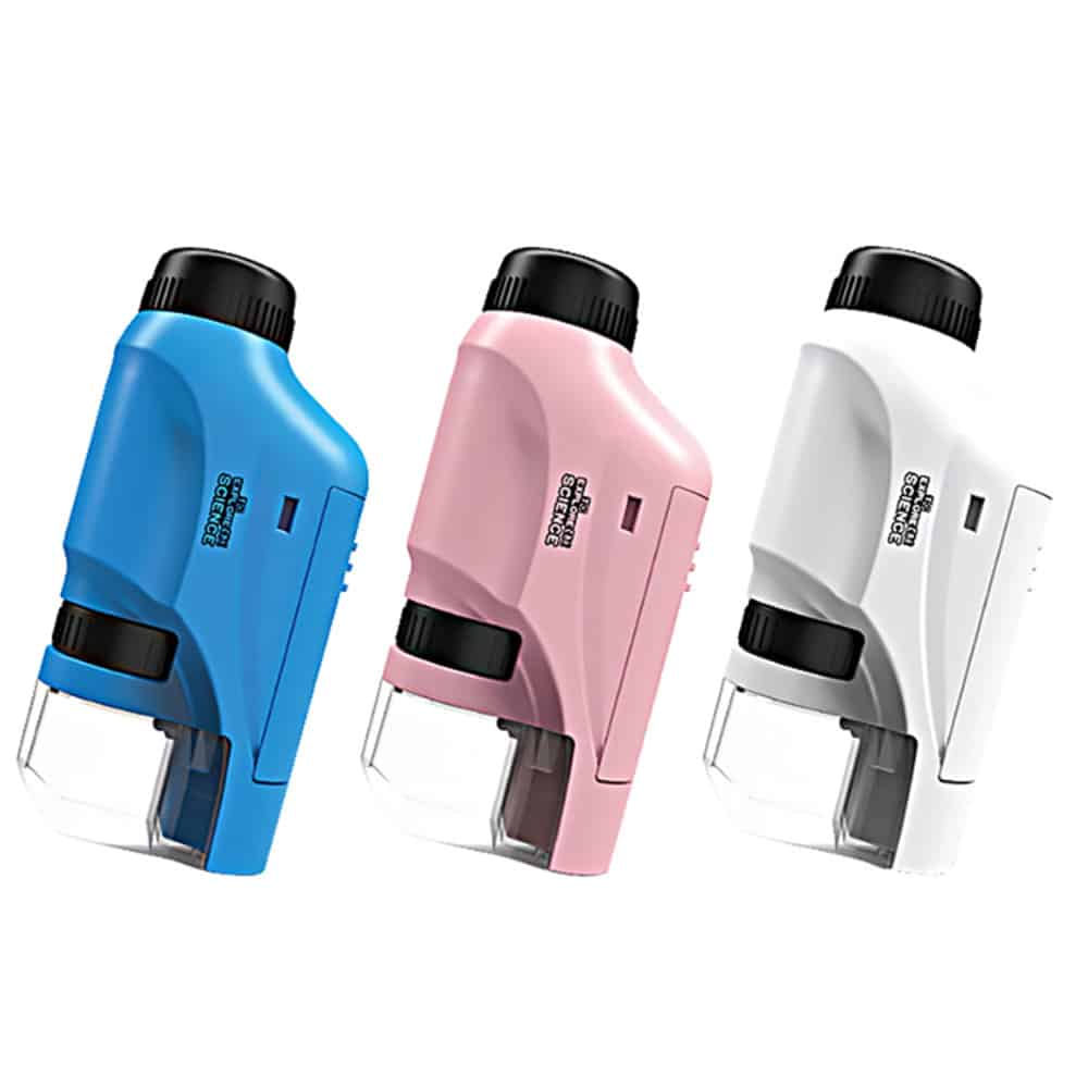 Håndholdt Mikroskop til Børn - Pink, Blå eller Hvid -