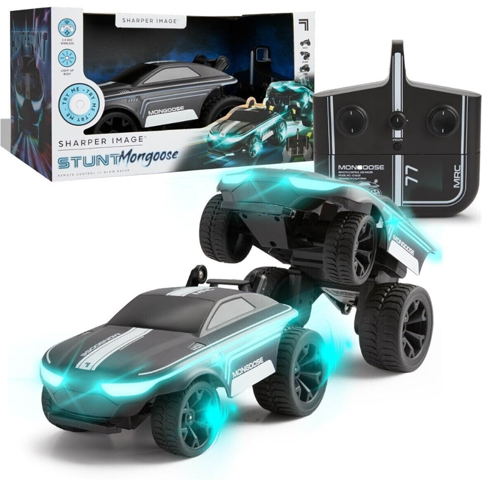Fjernstyret Stunt Bil med 16 LED-lys fra Sharper Image