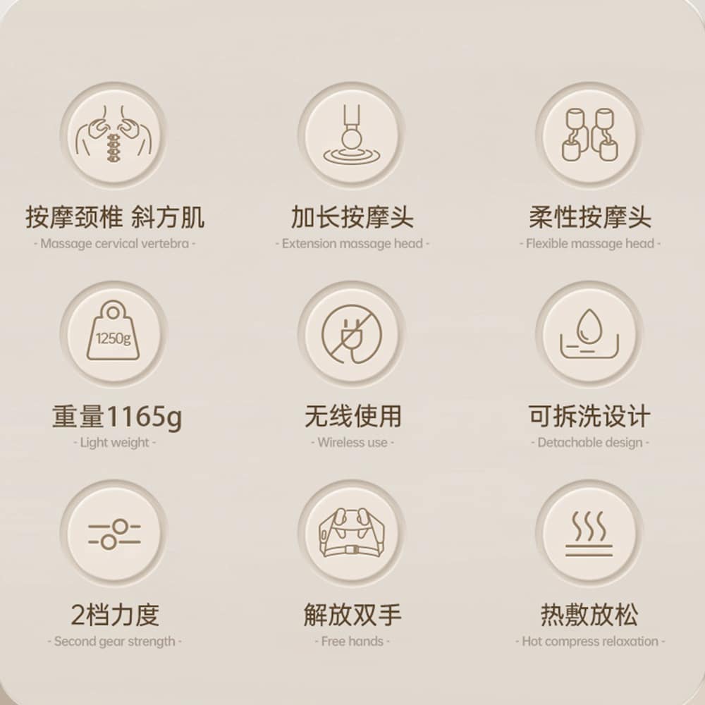 Nakkemassage m/shiatsu-massage og varme