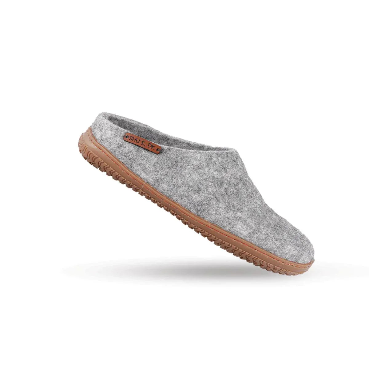 Uldtøffel (100% ren uld) m/Gummisål -Dansk Design fra SHUS