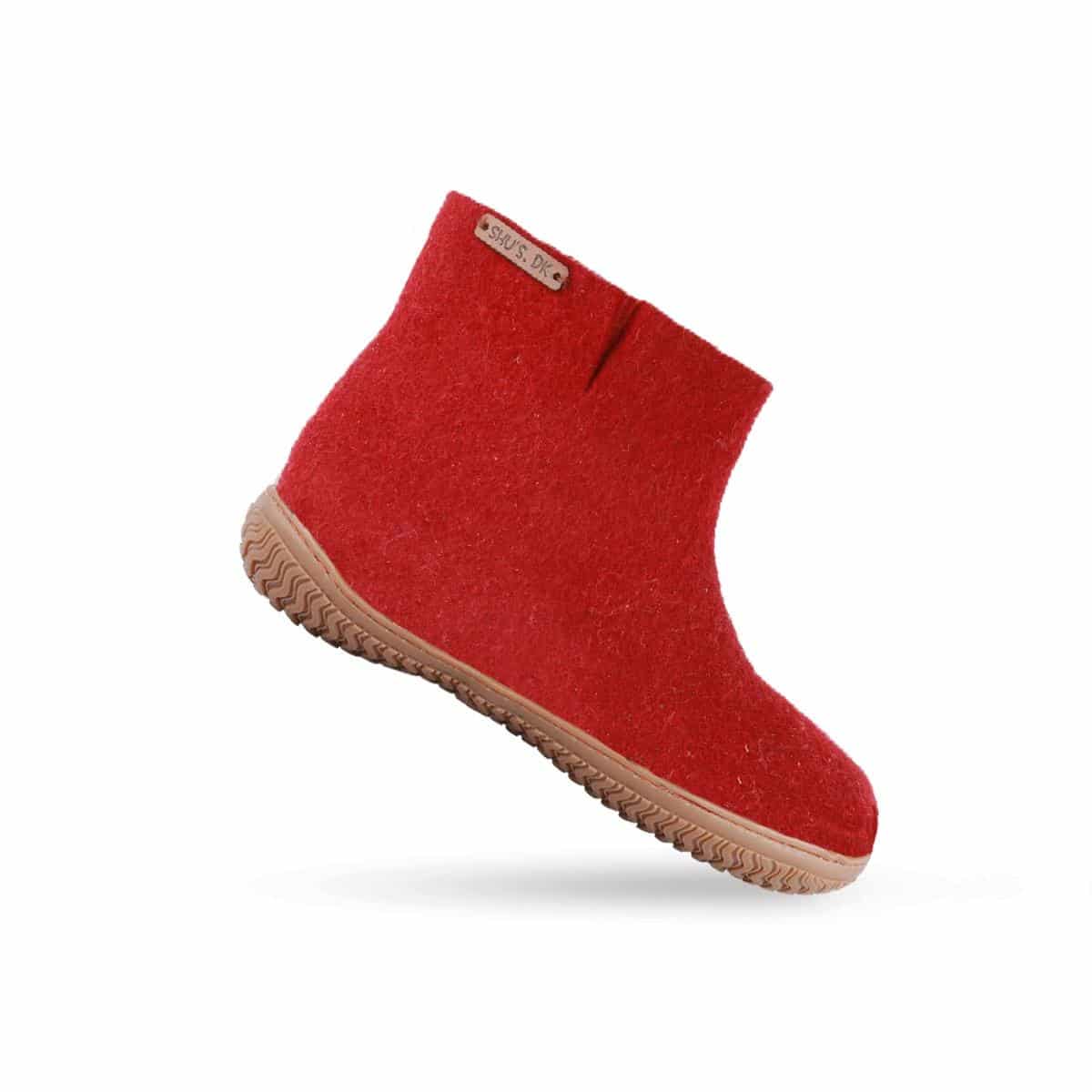 Uldstøvle (100% ren uld) m/Gummisål - Dansk Design fra SHUS