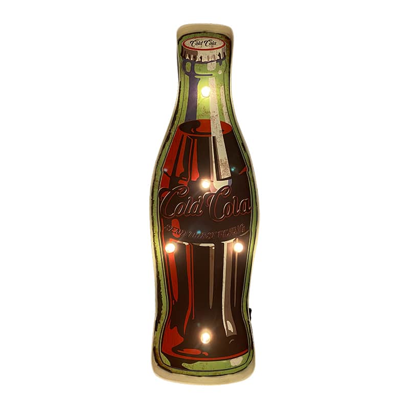 Retro Skilt COLA med lys