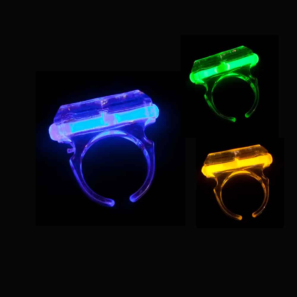 Selvlysende fingerring - flere farver -