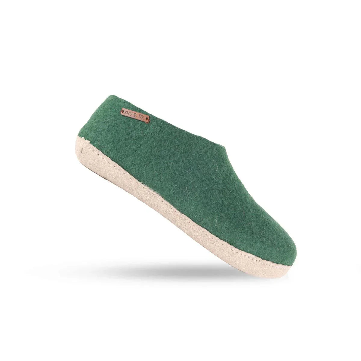 Uldhjemmesko (100% ren uld) m/sål i skind - Dansk Design fra SHUS