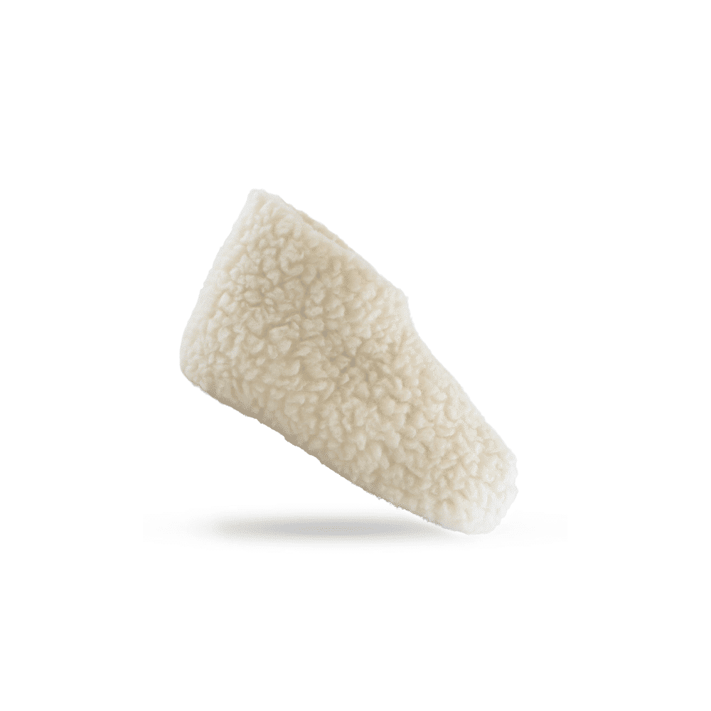 Fluffy Uld Hjemmesko (100% ren uld) - Model Hvid
