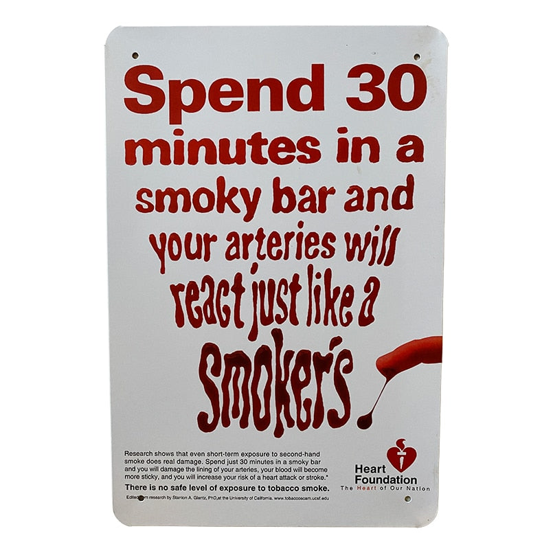 Metalskilt - Spend 30 minutes